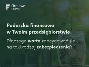 Poduszka finansowa w Twoim przedsiębiorstwie. Dlaczego warto zdecydować się na taki rodzaj zabezpieczenia, Firmowe Finanse